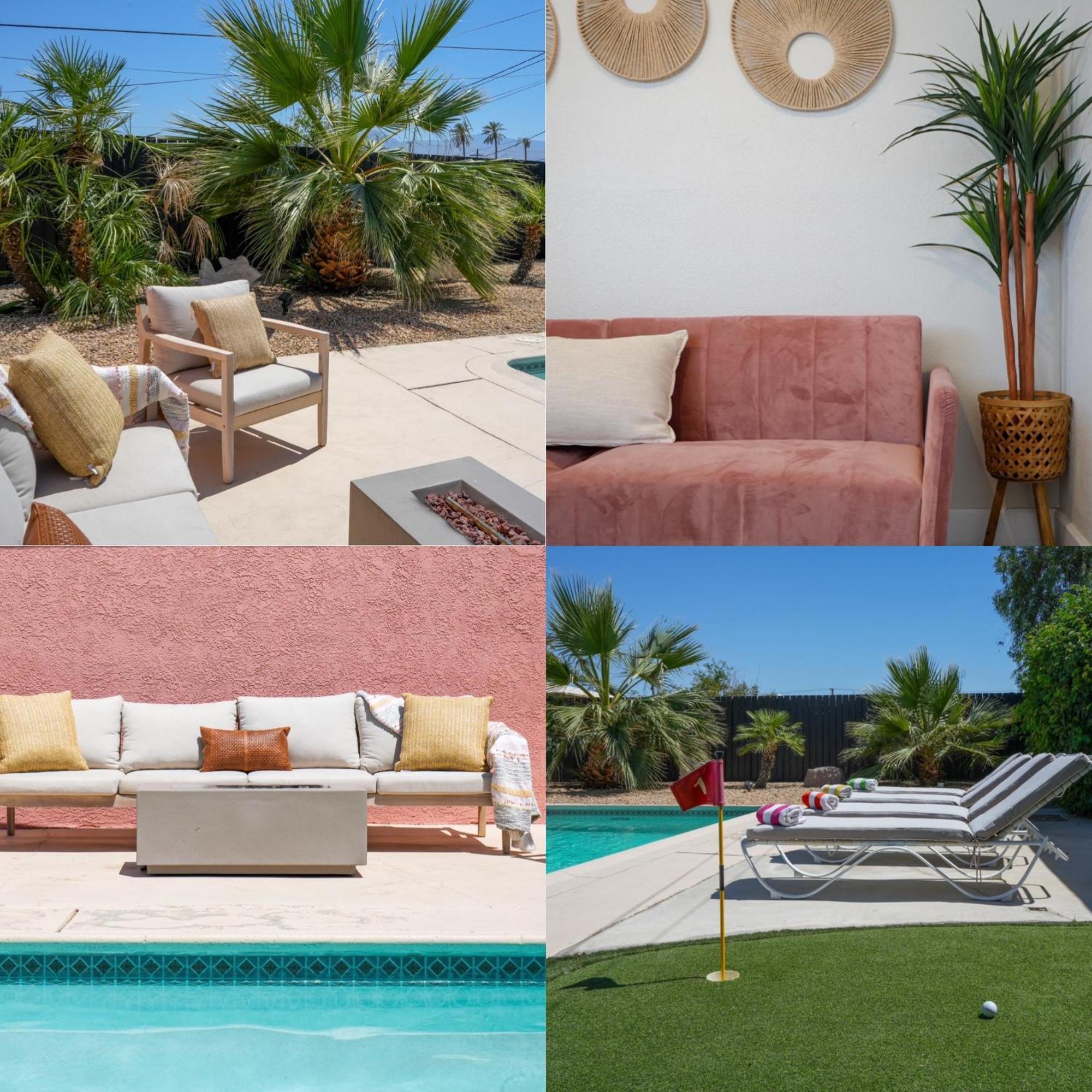 The Pink Cactus - Desert Retreat - Luxe Pool, Golf & Game Room Indio Exterior photo
